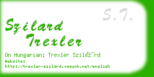 szilard trexler business card